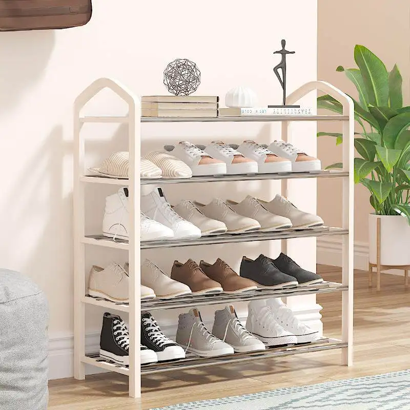 Schuhregal 4 Ebenen leichte Schuhaufbewahrung für den Flur