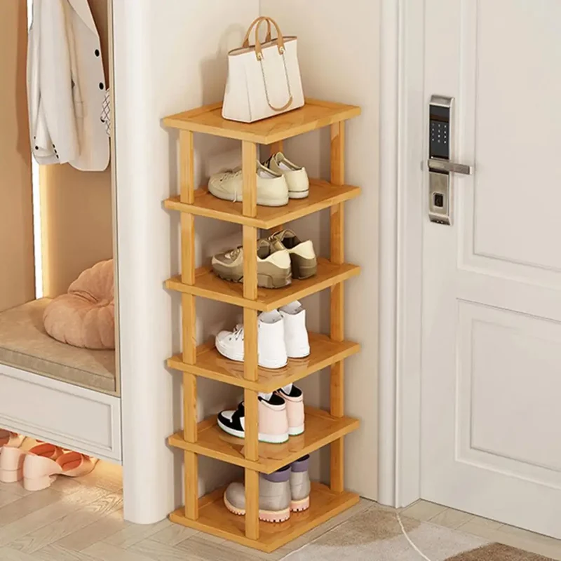 Schuhregal Bambus 6 Ebenen 96x25x23 cm Schuhaufbewahrung